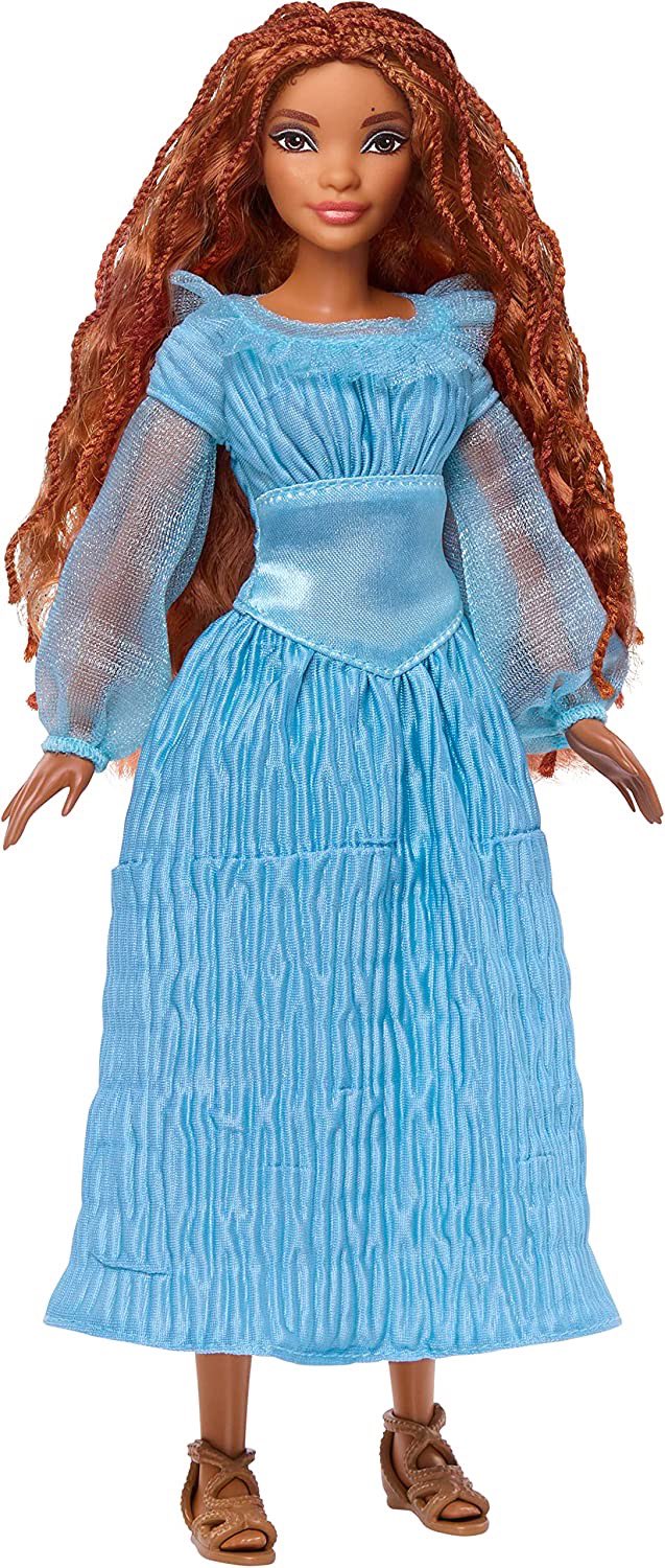 Mattel Ariel on land doll in Blue dress