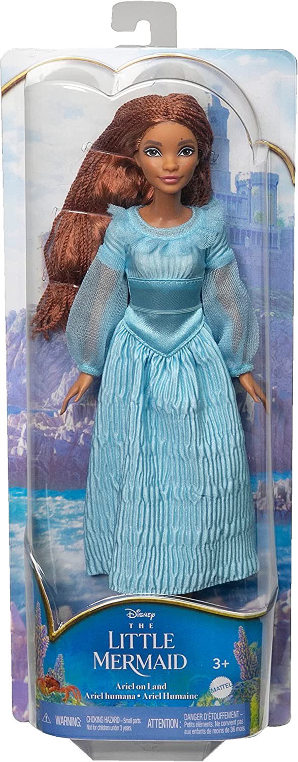 Mattel Ariel on land doll in Blue dress