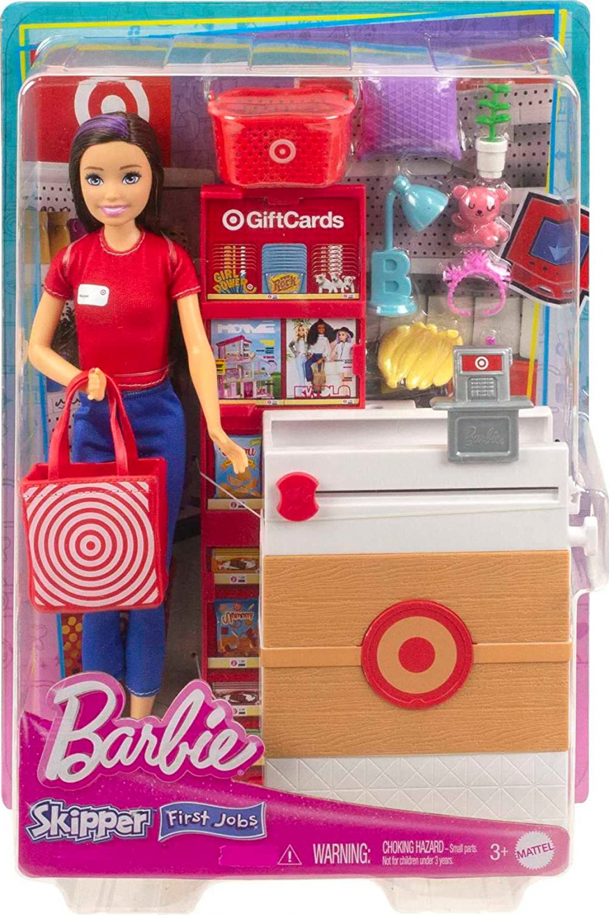 Barbie Skipper first job Target worker doll