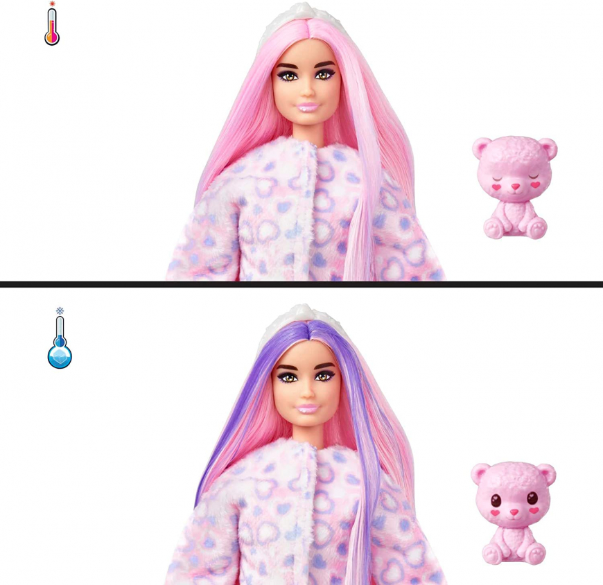 Barbie Cutie Reveal Cozy series Bear doll