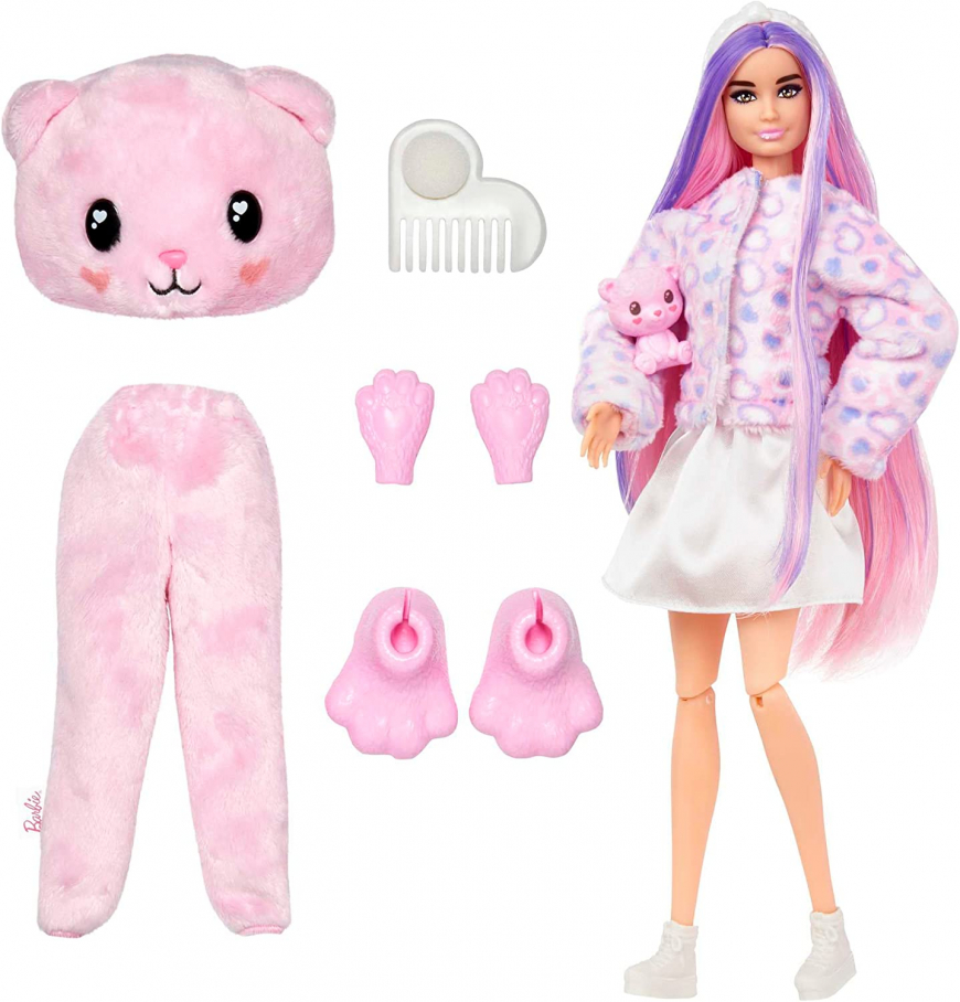 Barbie Cutie Reveal Cozy series Bear doll