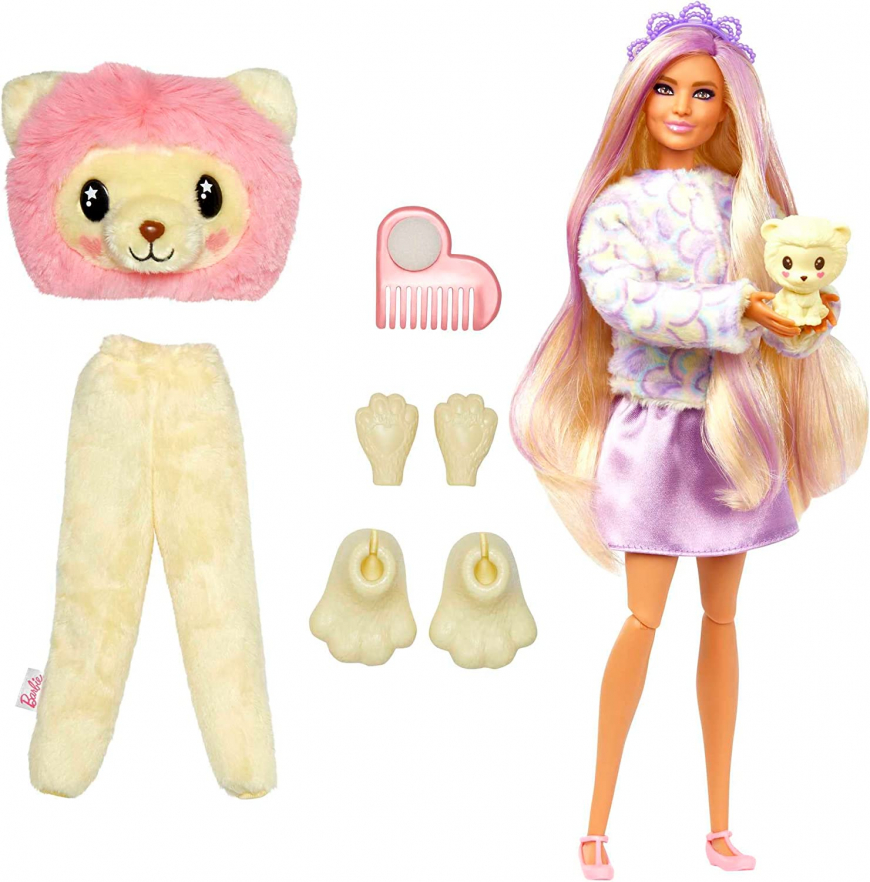 Barbie Cutie Reveal Cozy series Lion doll