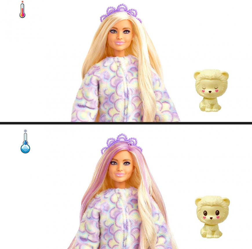 Barbie Cutie Reveal Cozy series Lion doll