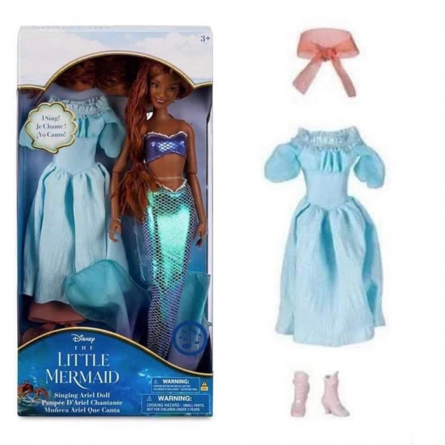 The Little Mermaid Movie 2023 Disney store singing Ariel doll