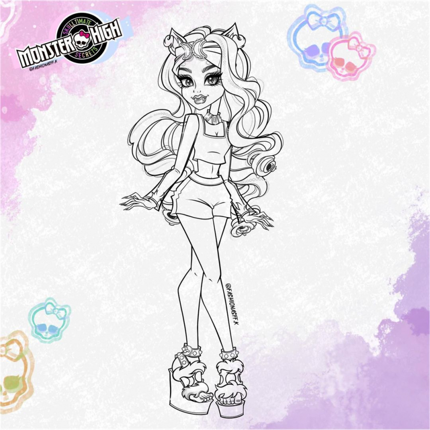 Monster High Sulltimate Secrets Fearidiscent coloring pages