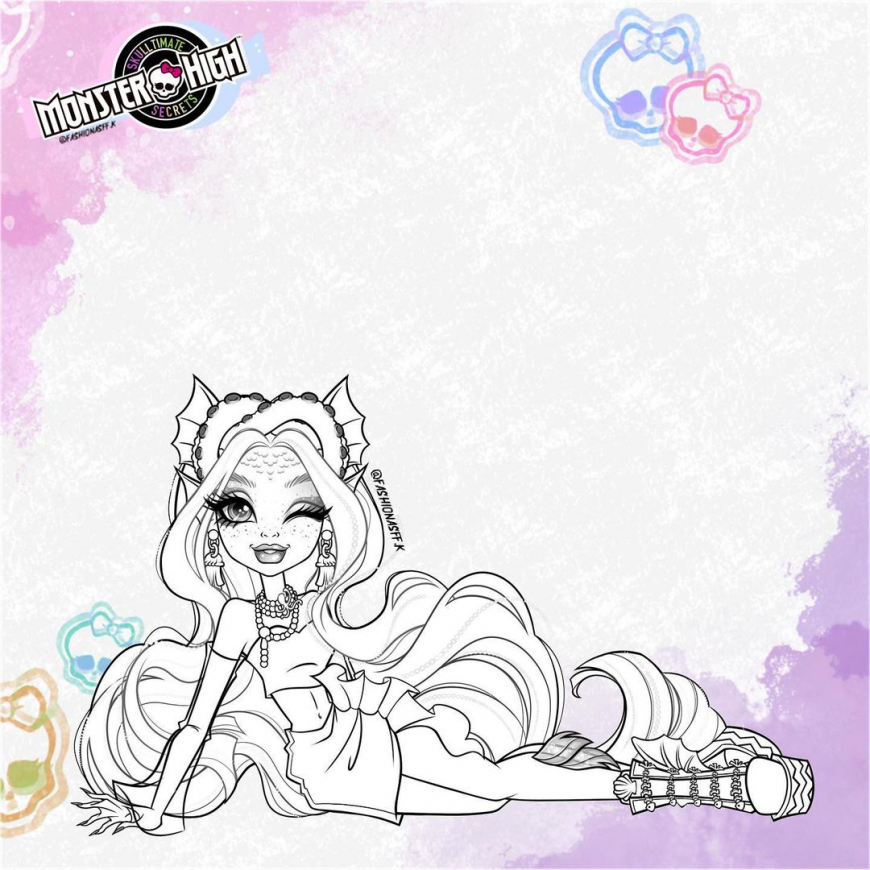 Monster High Sulltimate Secrets Fearidiscent coloring pages