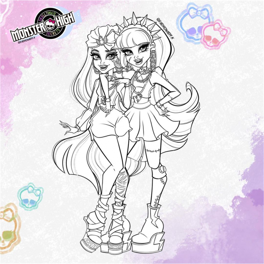 Monster High Sulltimate Secrets Fearidiscent coloring pages