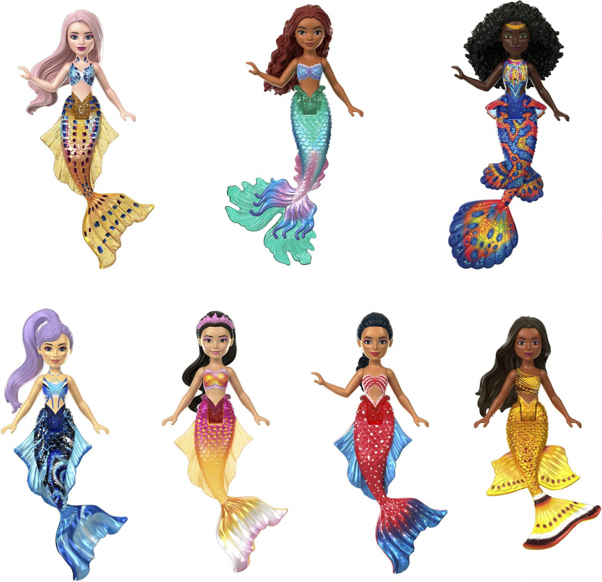 Ariel and sisters set of figurines