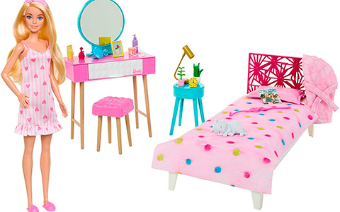 Barbie 2023 Bedroom playset with doll