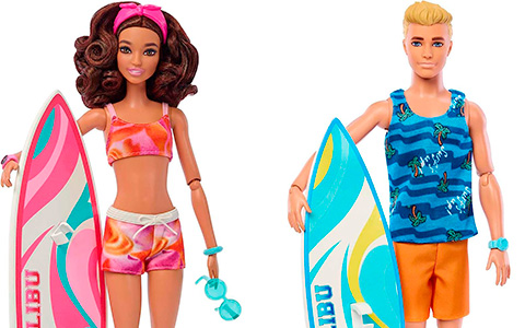 Barbie and Ken Surfer dolls 2023