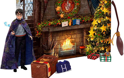 Harry Potter Gryffindor Advent Calendar with 12-Inch Harry Potter doll from Mattel