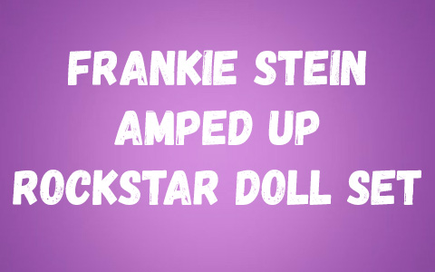Monster High Frankie Stein Amped Up Rockstar doll set