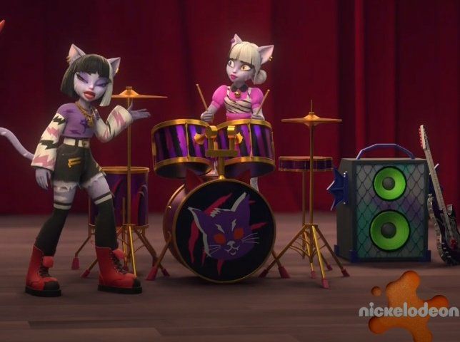 The first appearance of Purrsephone, Meowlody and Gil in the new Monster High animated series