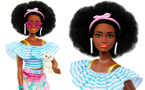 Barbie Day & Play Trendy Rollers doll