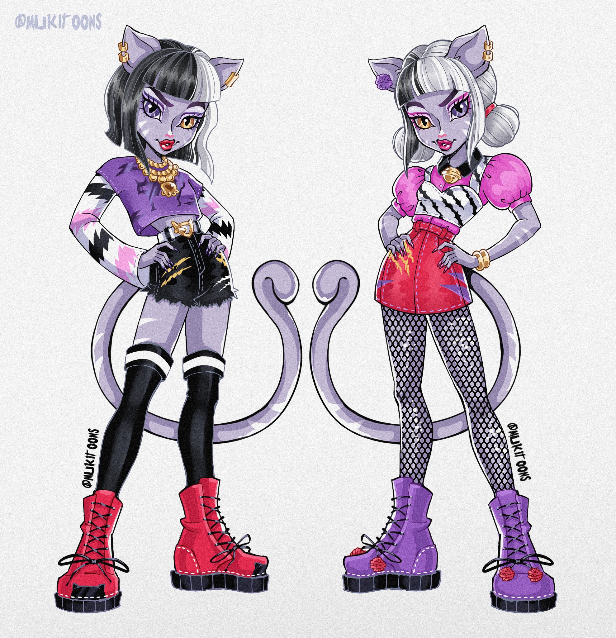 Monster High art inspired by new Monster High G3 dolls and their