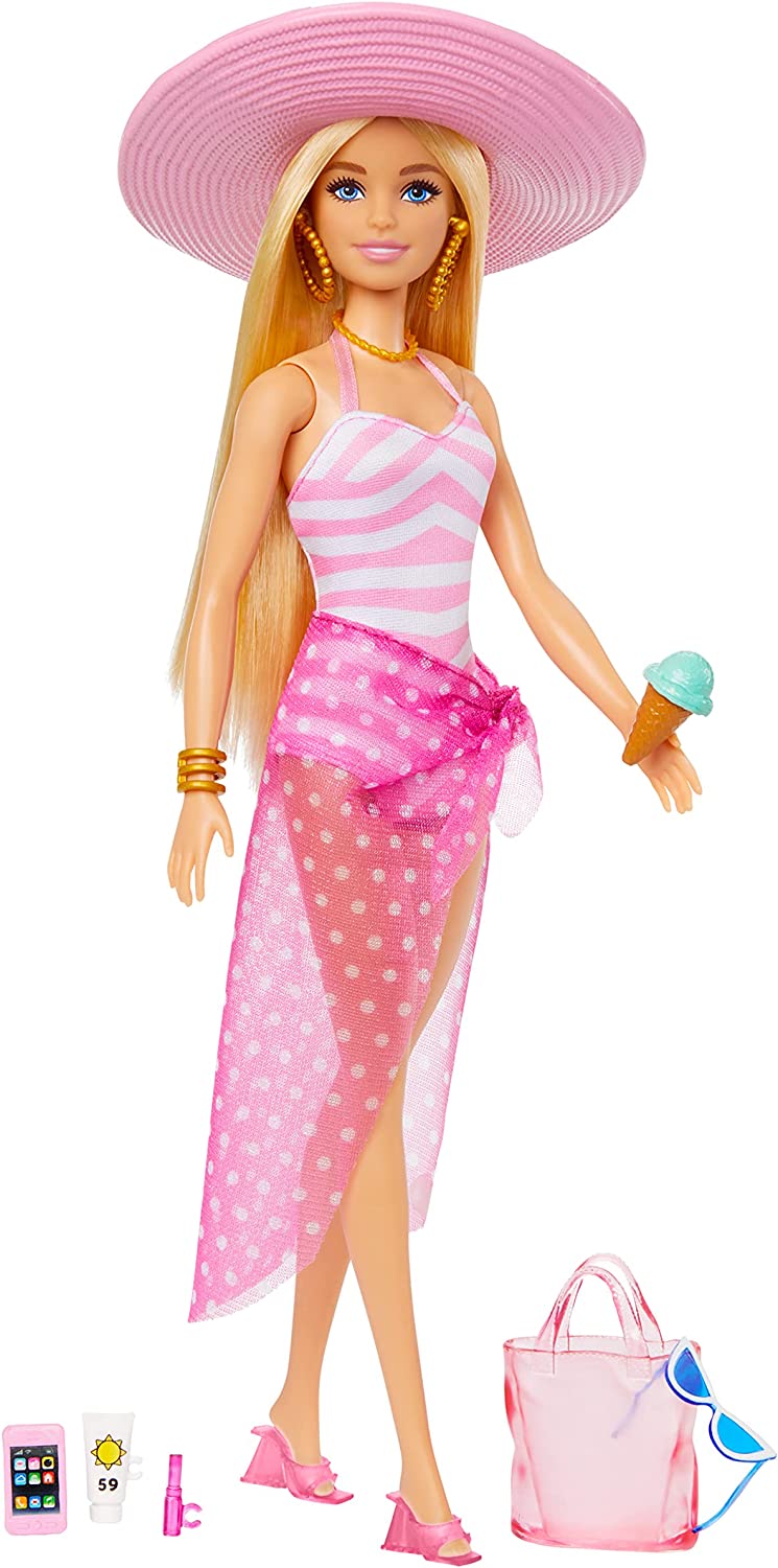  Barbie Dolls & Accessories Playset, Beach Boardwalk