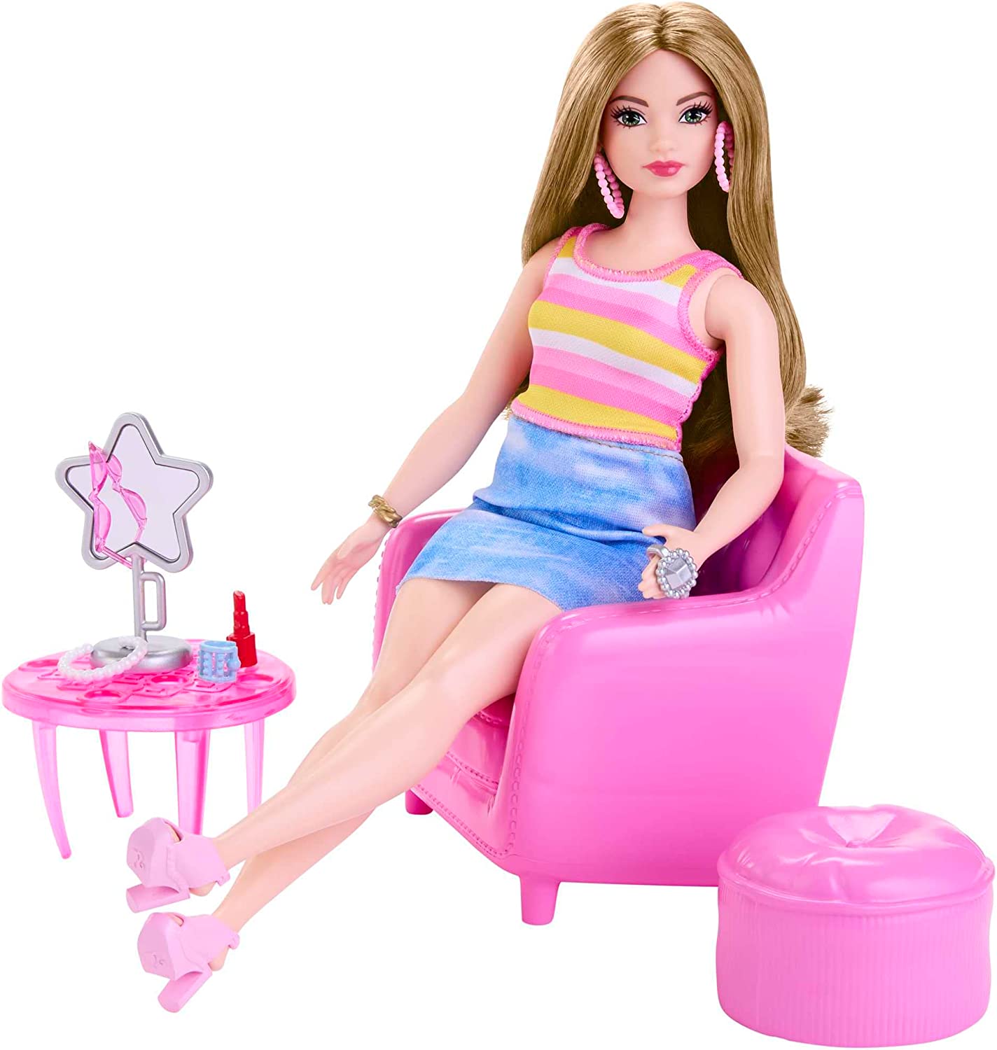 Barbie Beach Day Ken Doll Pink