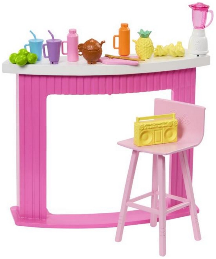 Barbie Furniture and Accessories Beach fruit bar Set 2023