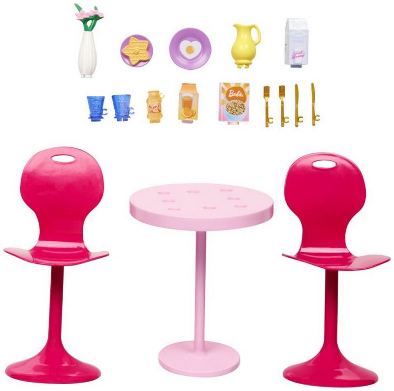Barbie Furniture and Accessories Cafe Set 2023