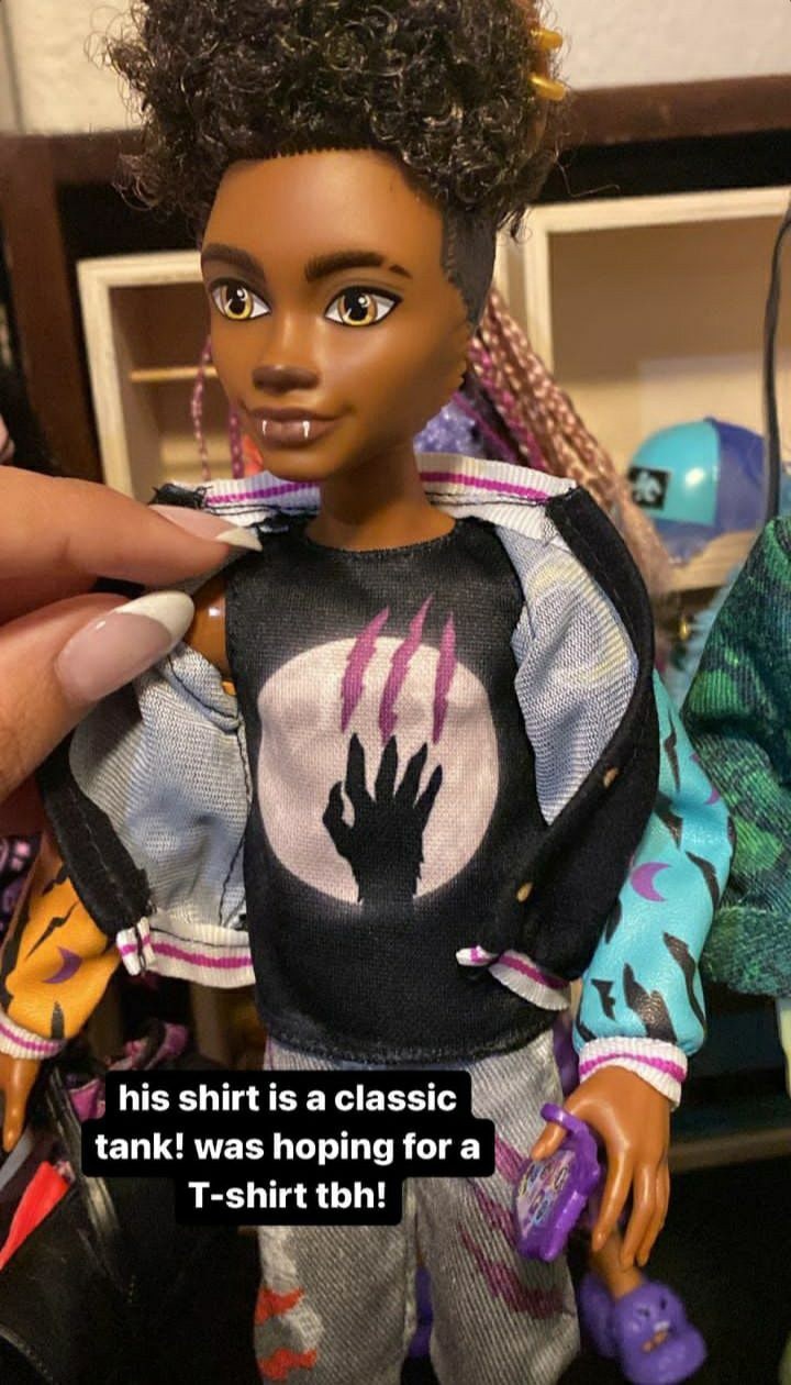 Monster High Clawd Wolf 2023 doll in real life photos
