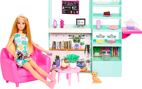 Barbie wellness cafe play set