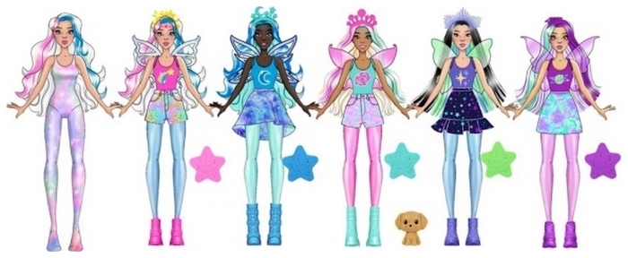 Barbie Color Reveal Rainbow Galaxy dolls 2023