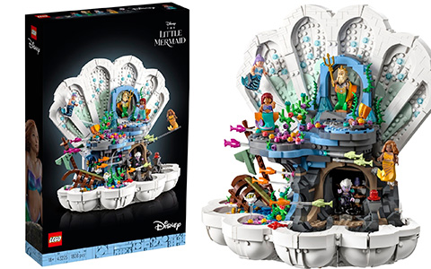 The Little Mermaid movie 2023 LEGO Disney giant set - Royal Clamshell 43225
