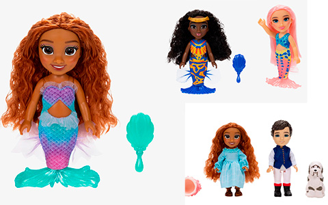The Little Mermaid movie 2023 Jakks Pacific dolls