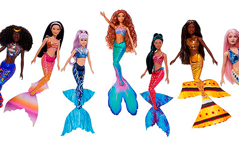 Disney The Little Mermaid live action Ultimate Ariel Sisters 7-Pack dolls Set