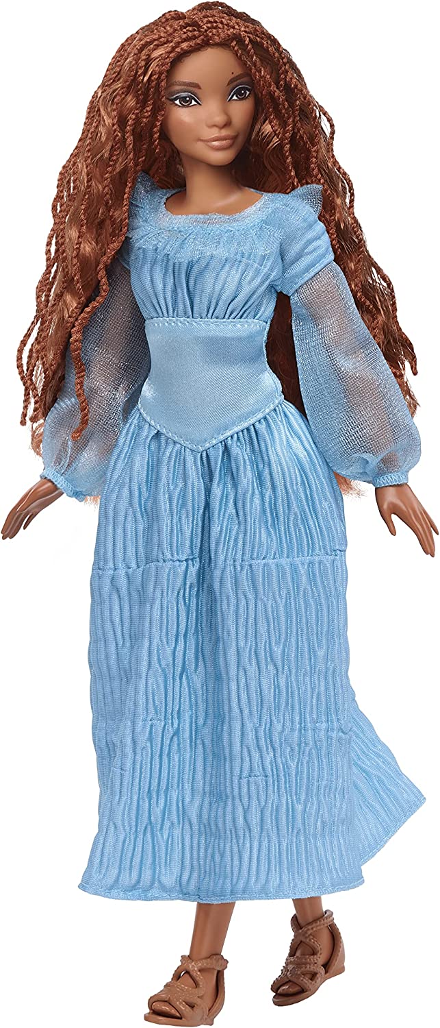 Disney The Little Mermaid movie Ariel doll on land in blue dress