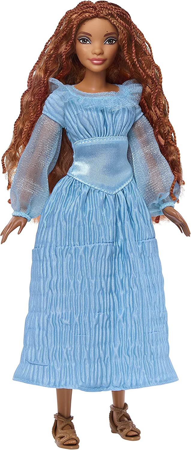 Disney The Little Mermaid movie Ariel doll on land in blue dress