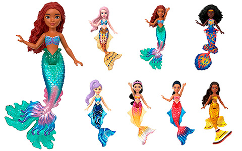 Little Mermaid live action small dolls figure collection from Mattel