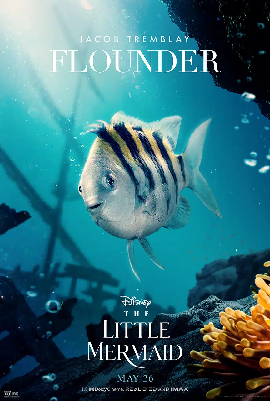 Little Mermaid live action character posters
