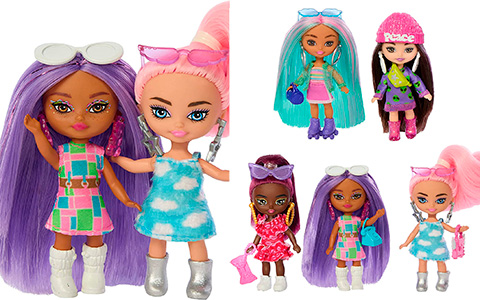 Barbie Extra Mini Minis 5-doll pack with 2 exclusive dolls