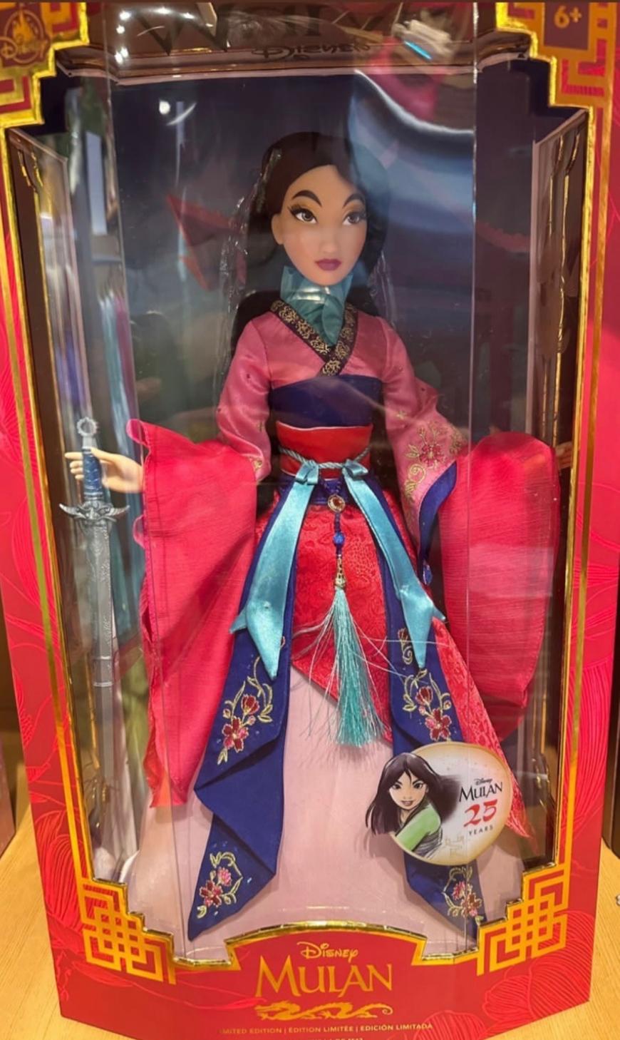 Mulan 25 years Anniversary Limited Edition doll