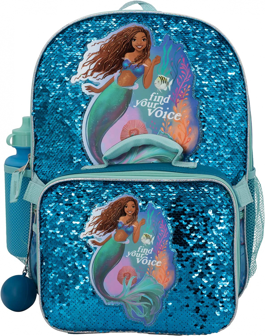 Disney The Little Mermaid movie backpack set.