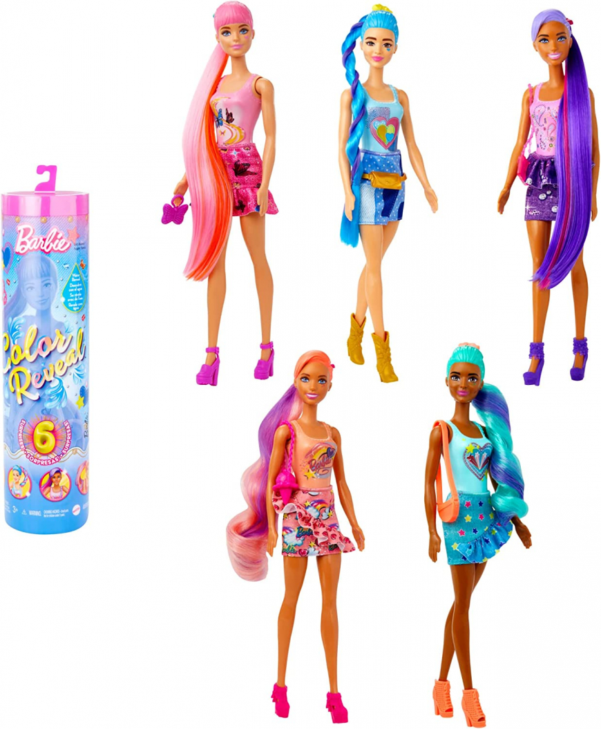 Barbie Color Reveal Totally Denim Series 2023 dolls