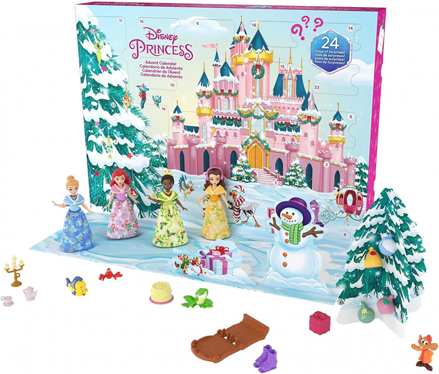 Disney Princess Advent Calendar 2023 with dolls  from Mattel