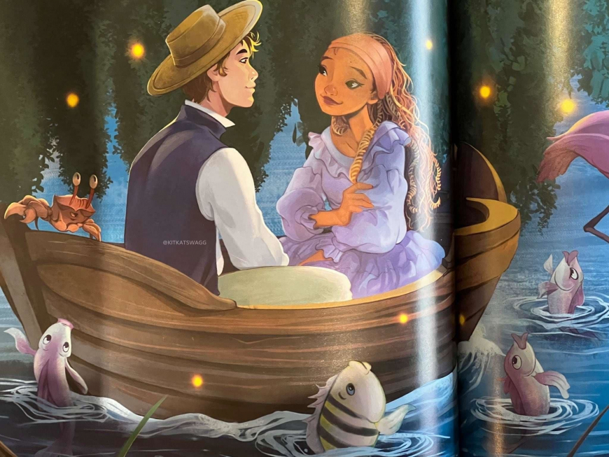 The Little Mermaid movie 2023 pictures from books with Ariel, Eric and other characters