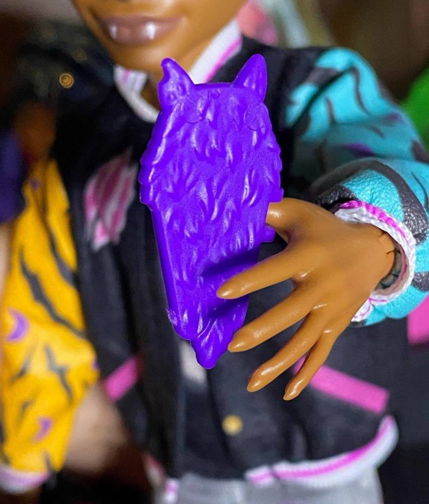 Monster High Clawd Wolf 2023 doll in real life photos