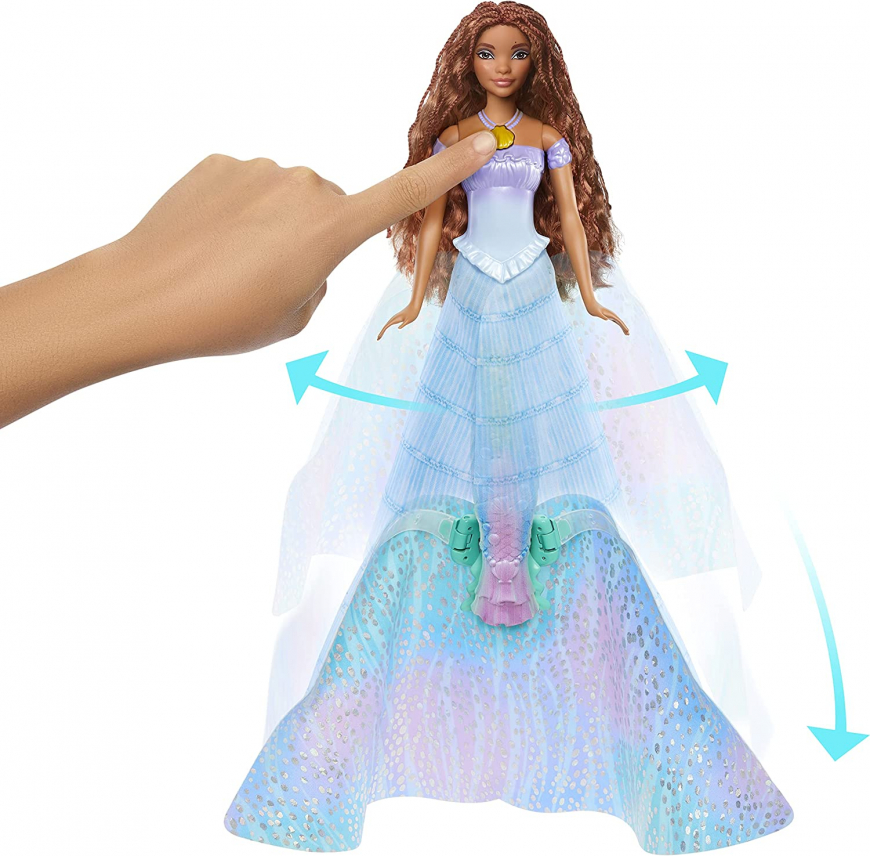 The Little Mermaid Transforming Ariel Fashion Doll, Switch from Human to Mermaid