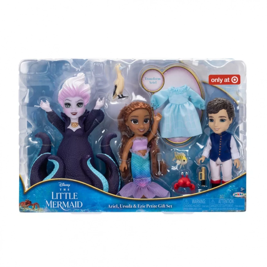 Disney’s The Little Mermaid Ariel, Ursula & Eric Petite Doll Gift Set Target Exclusive