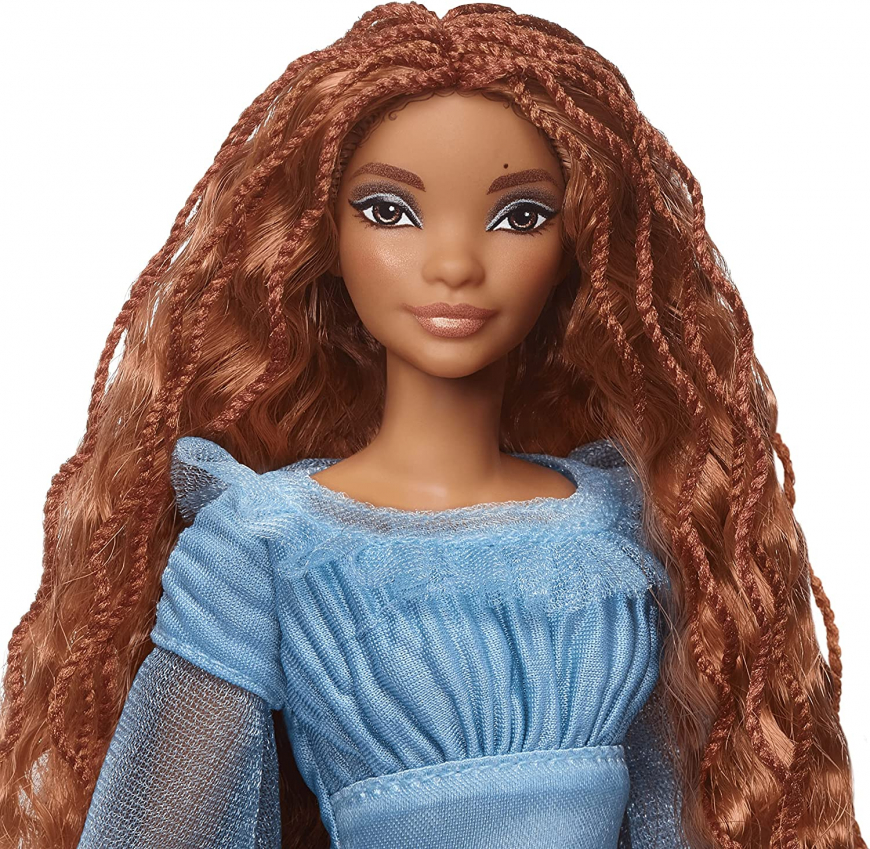 Disney The Little Mermaid movie Ariel doll on land in blue dress