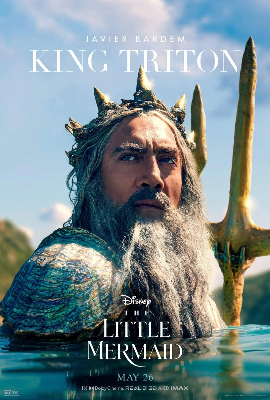 Little Mermaid live action character posters
