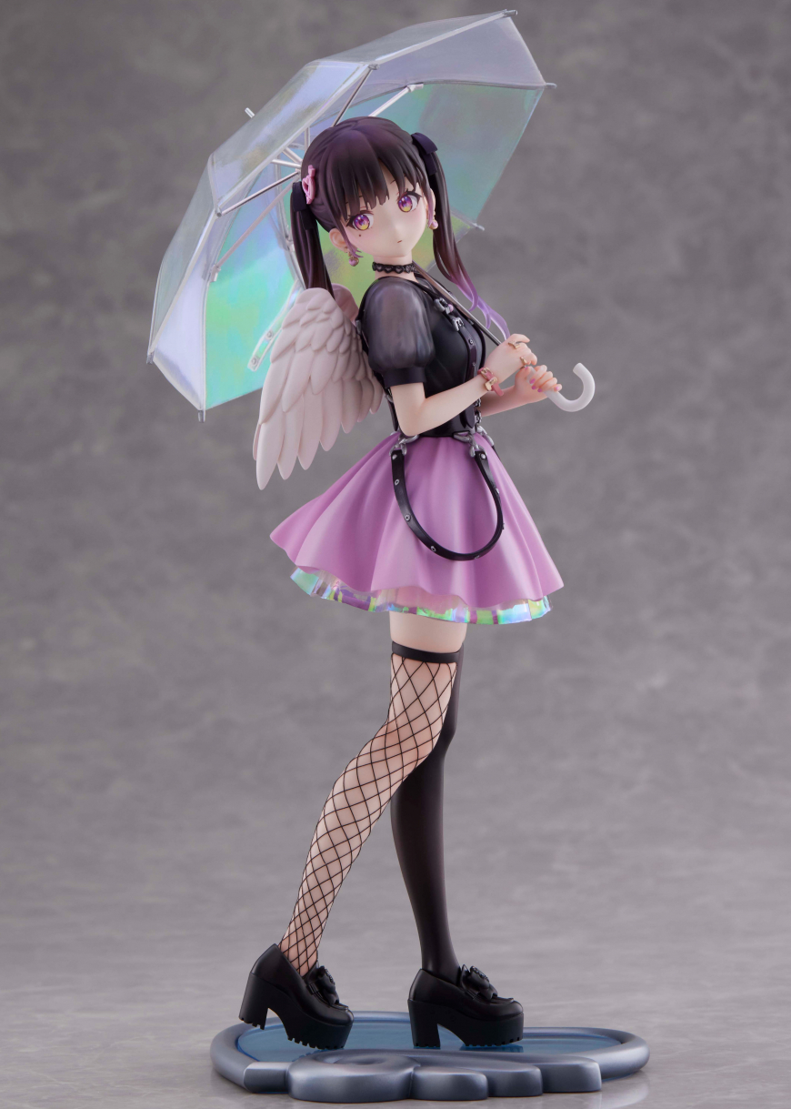 Mihane Golden Heart Open the umbrella and close the wings figure