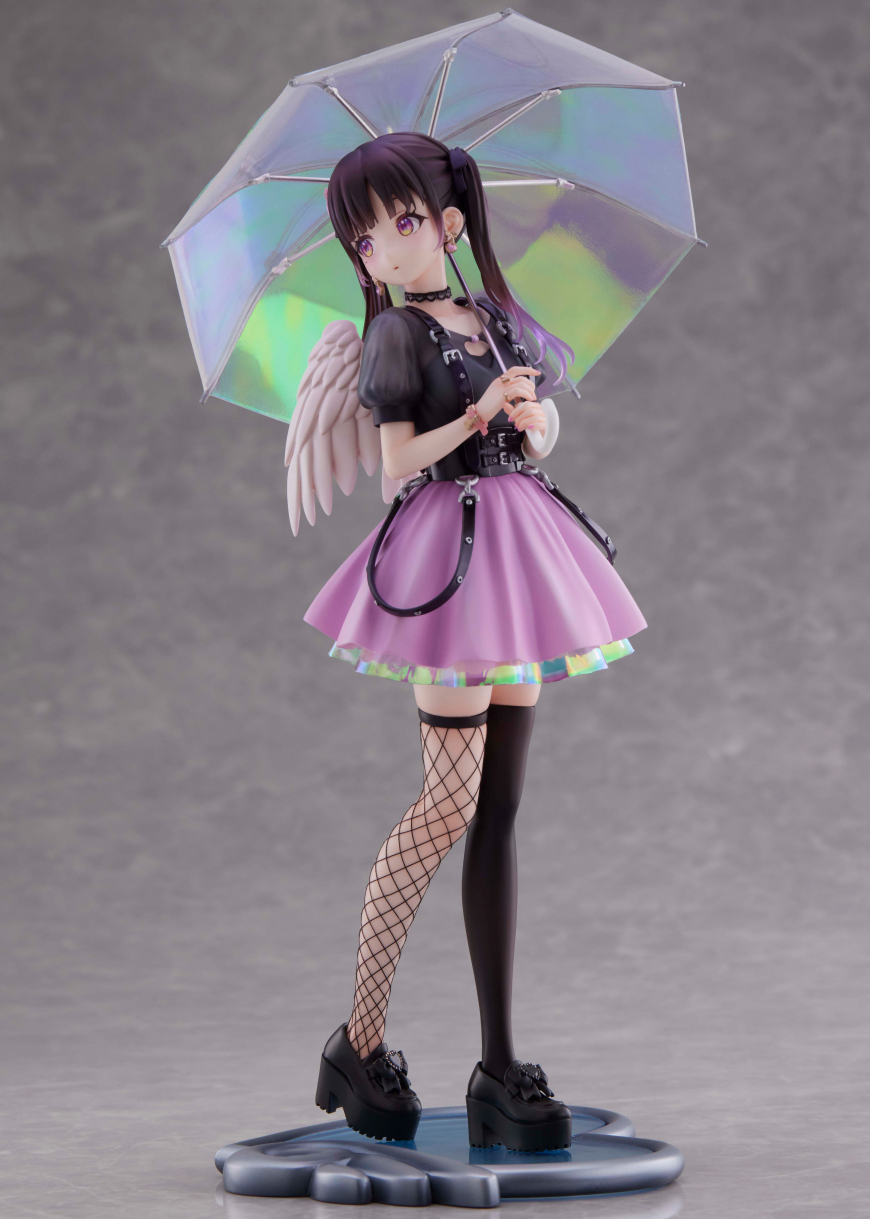 Mihane Golden Heart Open the umbrella and close the wings figure