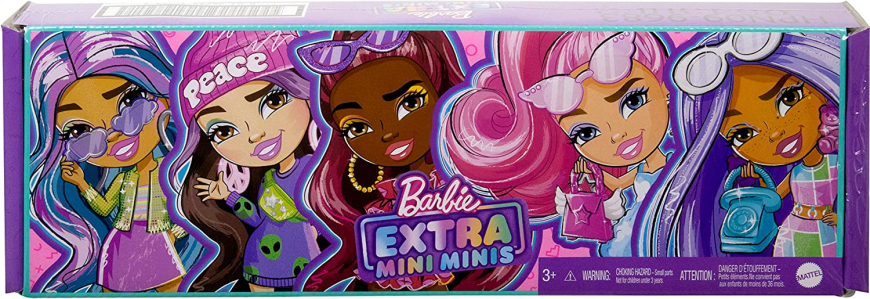 Barbie Extra Mini Minis 5-doll pack with 2 exclusive dolls