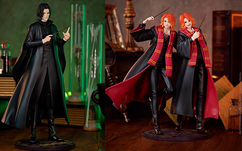 Harry Potter Wizard Dynasty Severus Snape, Fred and George Weasley figures by Gong and Pop Mart