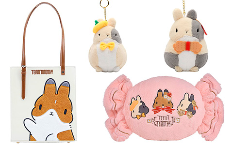 Team Timothy Tote Bag, Pillow, Mouse Pad and Keychains from Good Smile
