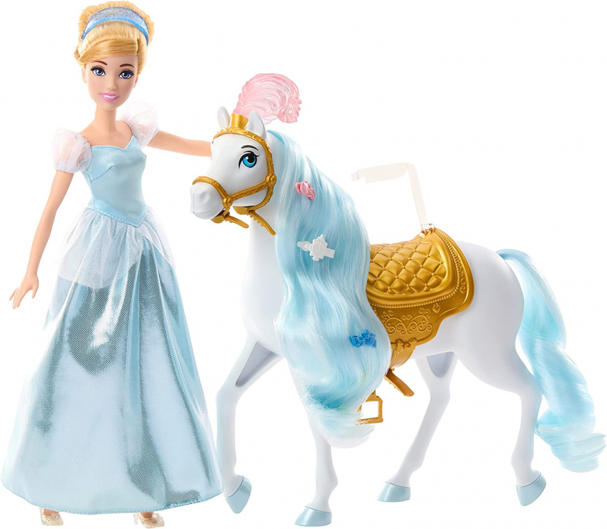 Disney Princess Cinderella doll with horse from Mattel 2023
